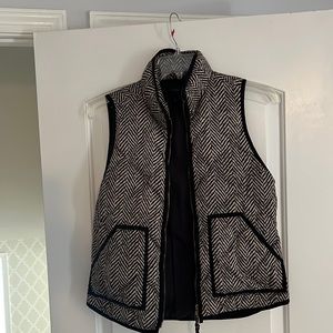 J. Crew Down Houndstooth Vest
